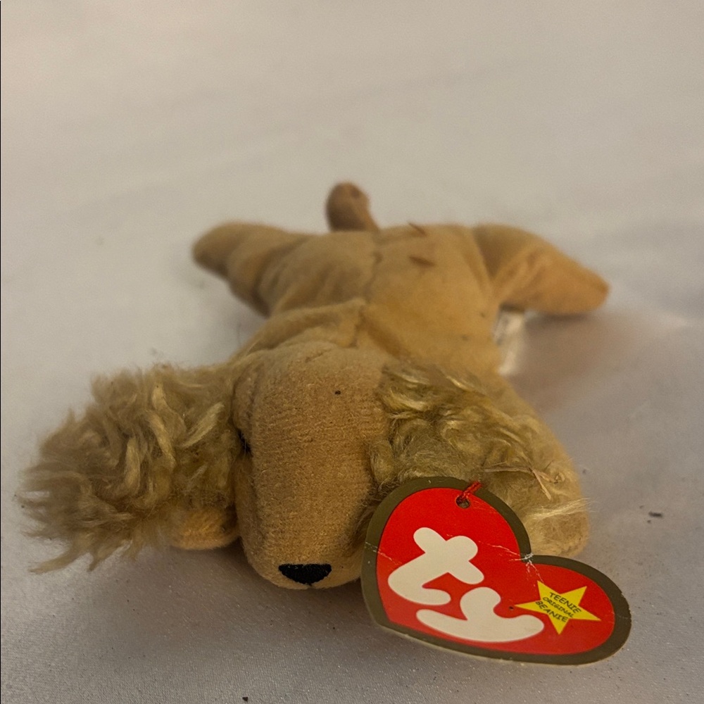 Ty Tan Plush Dog Toy